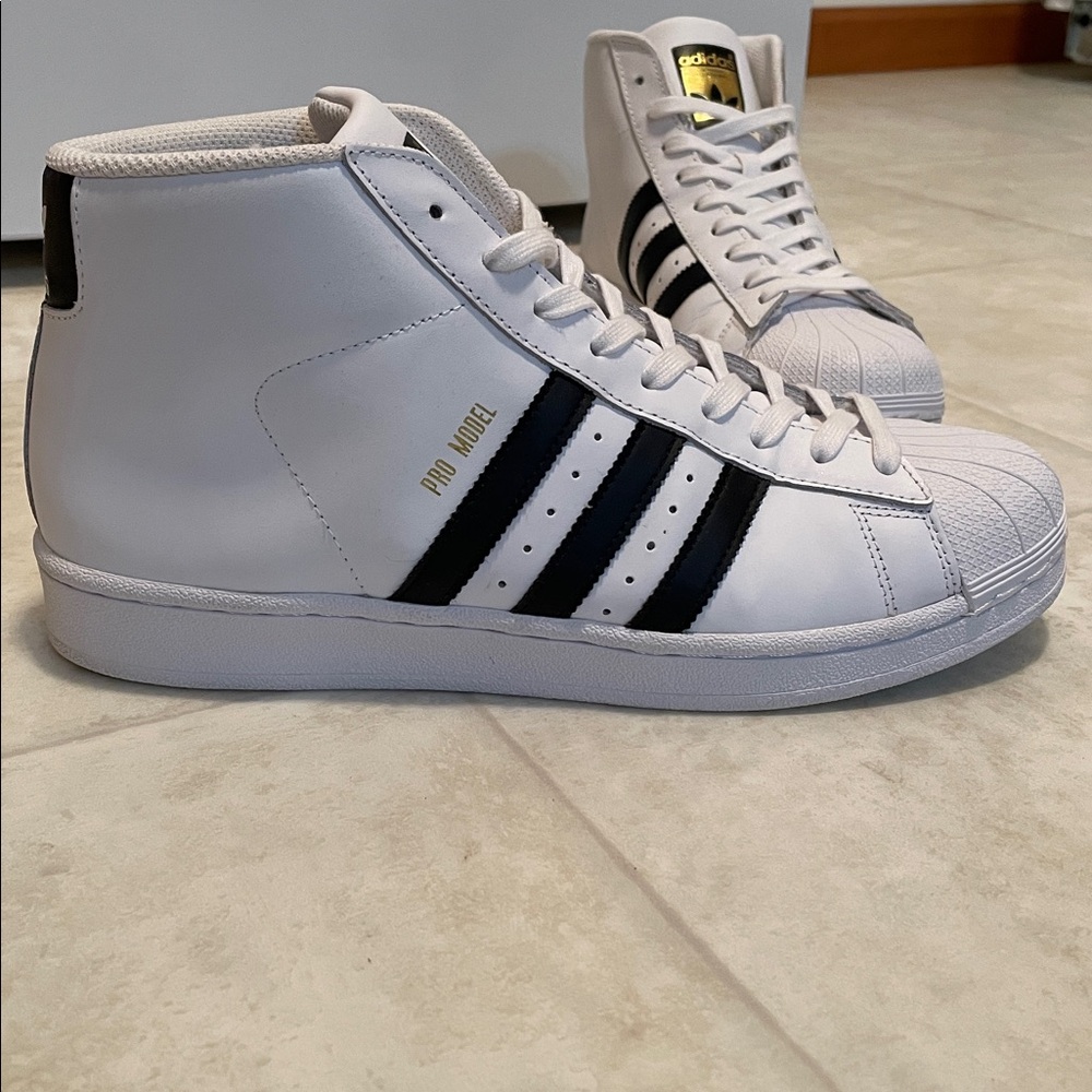 Adidas Pro Model high top shoes mens size 10 - Picture 3 of 16